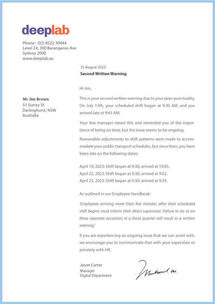 Hr Disciplinary Letter Template Infoupdate org Hr Disciplinary Letter Template Infoupdate org