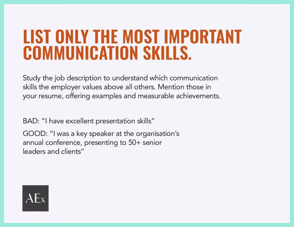 How To Showcase Communication Skills In Your Resume
